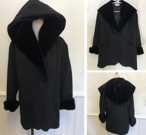 Raro cappotto lana nero - lana,