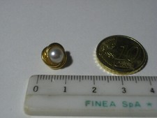 BOTTONE PERLA CAMICETTA VINTAGE ANNI 90 STILE CHANEL DIAMETRO 1 CM VEDI INFO