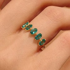 Anello dichiarazione smeraldo