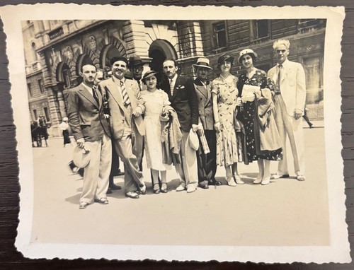 Vecchia foto elegante gruppo - foto,