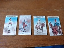 4 figurine anteguerra Esercito Colonie Italiane - A colori anni '30