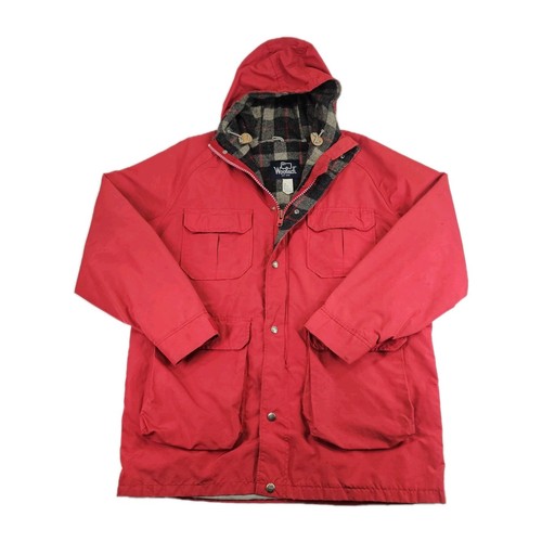 Vintage woolrich red - l, hooded