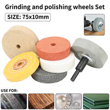 Disco abrasivo mola ceramica 75x10 mm per macinare metallo acciaio gioielli