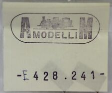 AM MODELLI COPPIA TARGA TABELLA in OTTONE per LOCOMOTORE E 428 241 FS SCALA HO