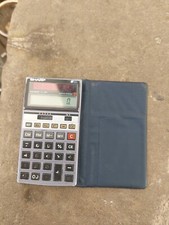 Vintage SHARP  Elsi Mate  EL-368 Calcolatrice Taschenrechner Bildschirm  Anni 80