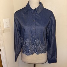 Zara Camicia Donna Cropped Con