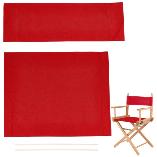 Set chair canvas red - chair, canvas,