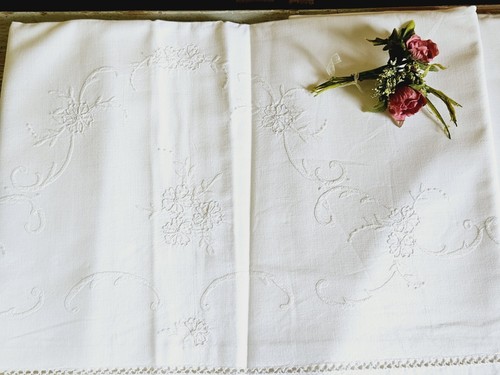 Antico lenzuolo matrimoniale - lenzuolo,