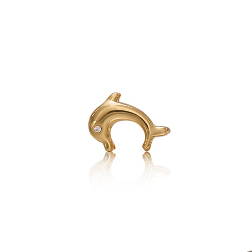 Charm dorato delfino - charm,