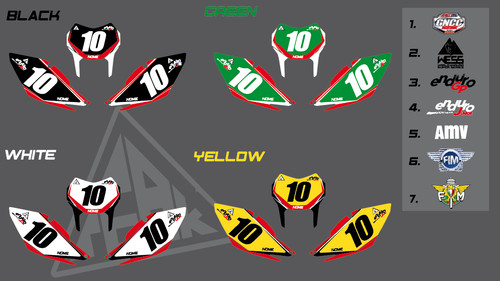 Kit tabelle portanumero enduro - kit,
