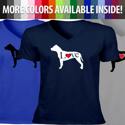 Shirt love bull terrier - t-shirt, pit