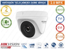 HIKVISION TELECAMERA DOME 4IN1 TVI AHD CVI CVBS FULL HD 1080P 2MP 2.8MM OSD