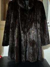 Pelliccia di Visone usata SAGA marrone scuro taglia L/XL