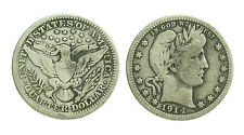 pcc1476_6)  U.S.A. Quarto di dollaro 1914. AG.