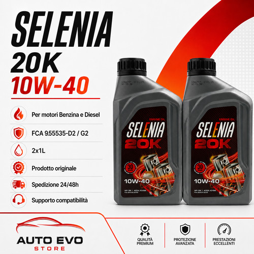 Selenia 20k 10w40 olio - 2l,