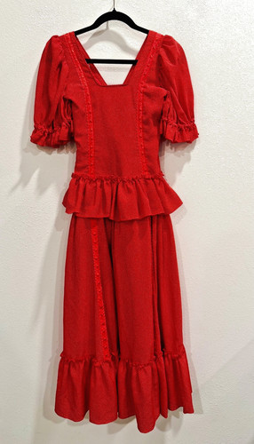 Maxi abito flamenco spagnolo