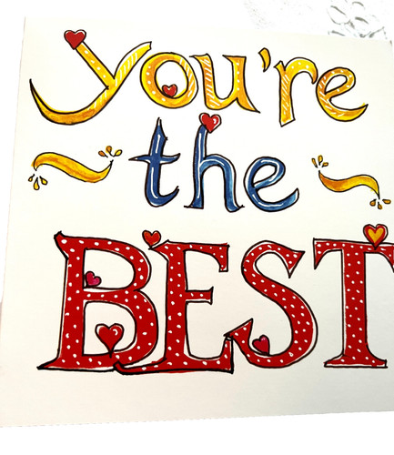 Biglietto auguri you - biglietto, you're
