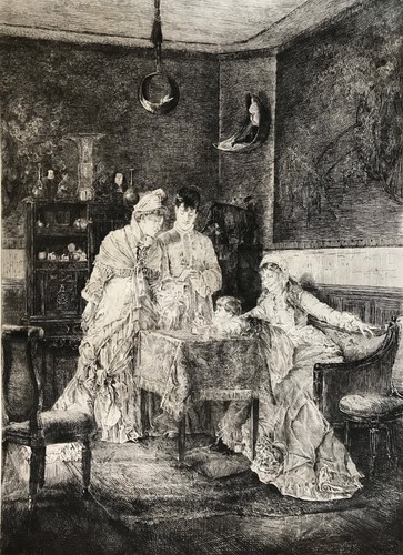 Alfred stevens visiteuse - alfred,