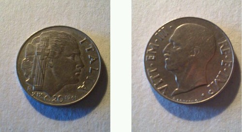 Moneta regno italia 20 - moneta,