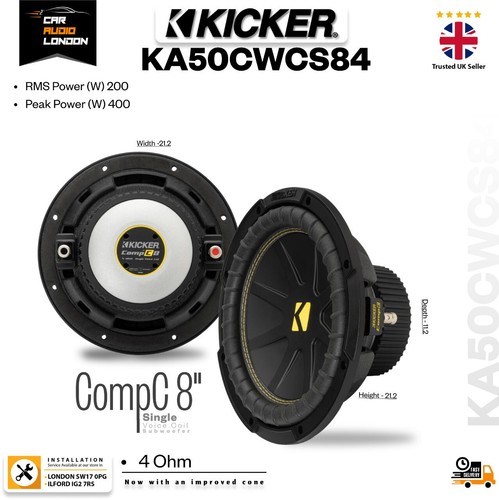 Kicker ka50cwcs84 compc svc - ka50cwcs84, 8"