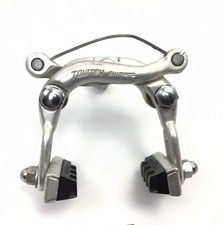 Pinza freno trazione centrale Shimano Tourney vintage anteriore scanalata argento bici da strada