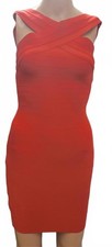 Mini Abito Donna Halter Rosso