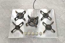 Piano Cottura Barazza Acciaio 50x70 Cm 5 Fuochi