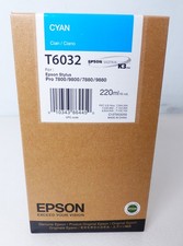 Epson T6032 blu ciano 220 ml per inchiostro Stylus Pro 7800 9800 7880 9880 #13 KT