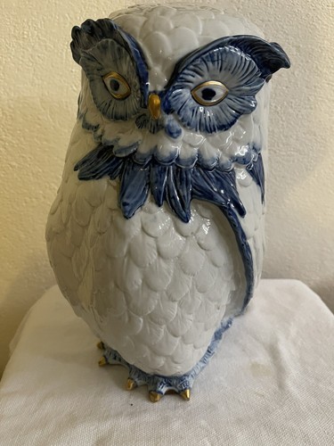 Gufo ceramica capodimonte - gufo,