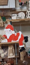 babbo natale vintage legno