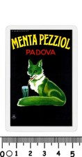calamita pubblicitaria MENTA PEZZIOL PADOVA Marcello Dudovich BEVANDA ALIMENTI