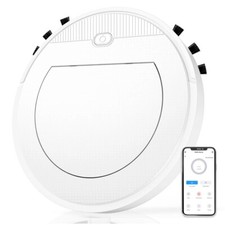 Robot Aspirapolvere E Lavapavimenti Robot Smart App Bluetooth Wireless Bianco