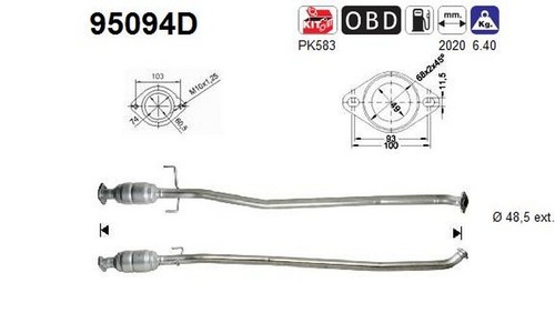 116 catalizzatore per - kw,