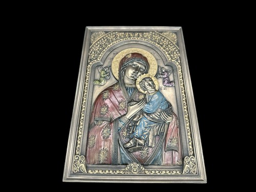 Dipinto icona madre dio - dipinto, di
