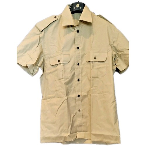 Camicia maniche corte cachi - maniche, 16