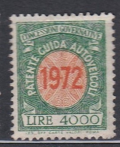 Italia 1972 marca da bollo - italia,