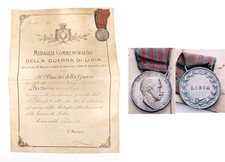 Medaglia con diploma Guerra