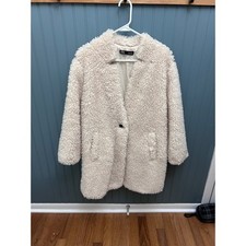 ZARA Teddy Cappotto Panna