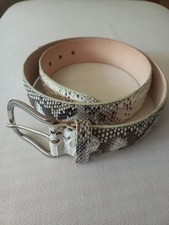 Cintura In Vero Pitone Made In