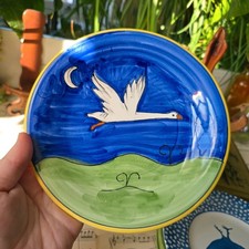 Piatto vintage dipinto a mano