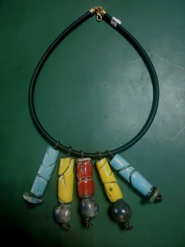 Collana ceramica raku - collana,