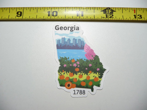 Georgia piccolo adesivo - georgia,