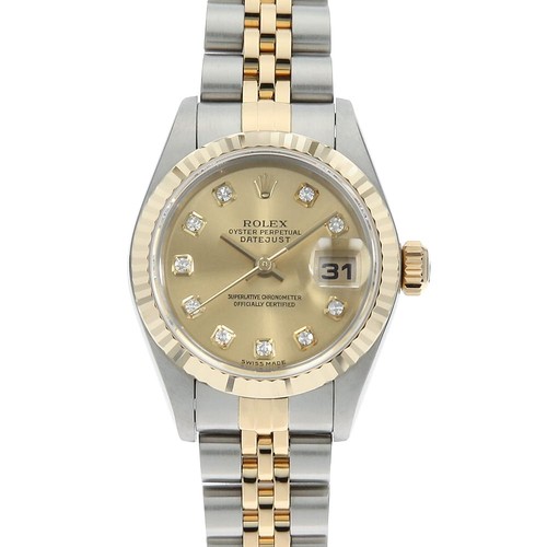 Rolex datejust 10p diamond - rolex,