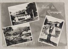 cartolina salerno campagna vedute saluti anni 50 formato grande