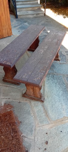 Coppia vecchie panche - panche, da
