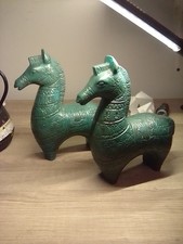 Lotto di 2 statuine ceramica