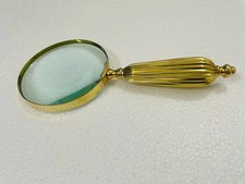 Fatto a Mano Ottone Antico Lente D'Ingrandimento Bella di Ingrandimento