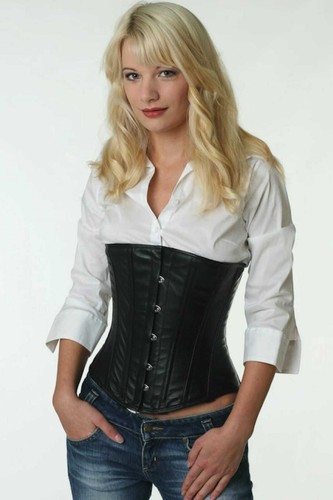 Corsetto corsetto pelle nero