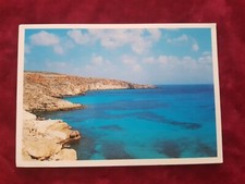 Z57 CARTOLINA POSTCARD VIAGGIATA LAMPEDUSA IL MARE