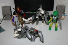 Lego Bionicle Lotto Set non Completi 4 personaggi e un veicolo